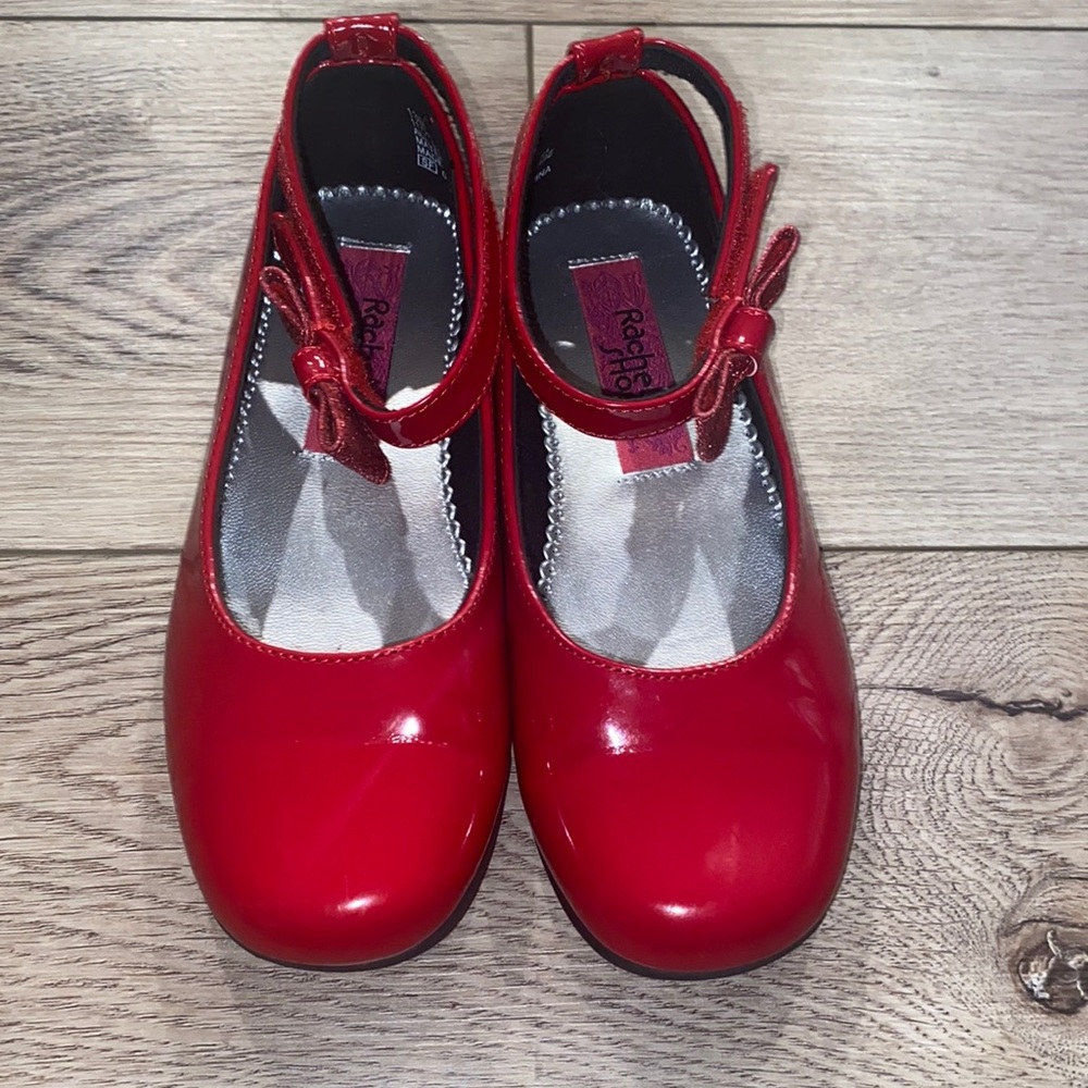 NWOT Rachel Shoes Red Patent Leather Ballet Flats